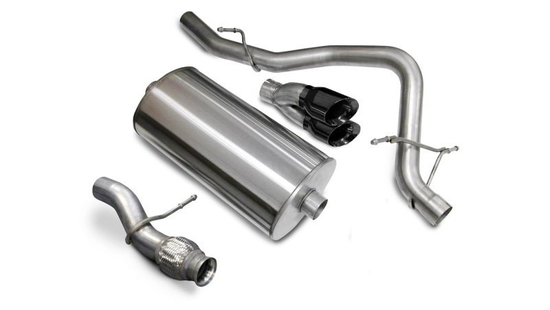 Chevrolet Tahoe Performance Exhaust - Single Rear Exit - CORSA Performance - Cat Back - Black - `09-`14 Chevrolet Tahoe Performance Exhaust - Single Rear Exit - CORSA Performance - Cat Back - Black - `09-`14